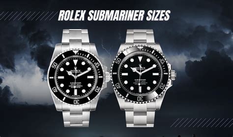 does the rolex submariner come in different sizes|Rolex Submariner size mm.